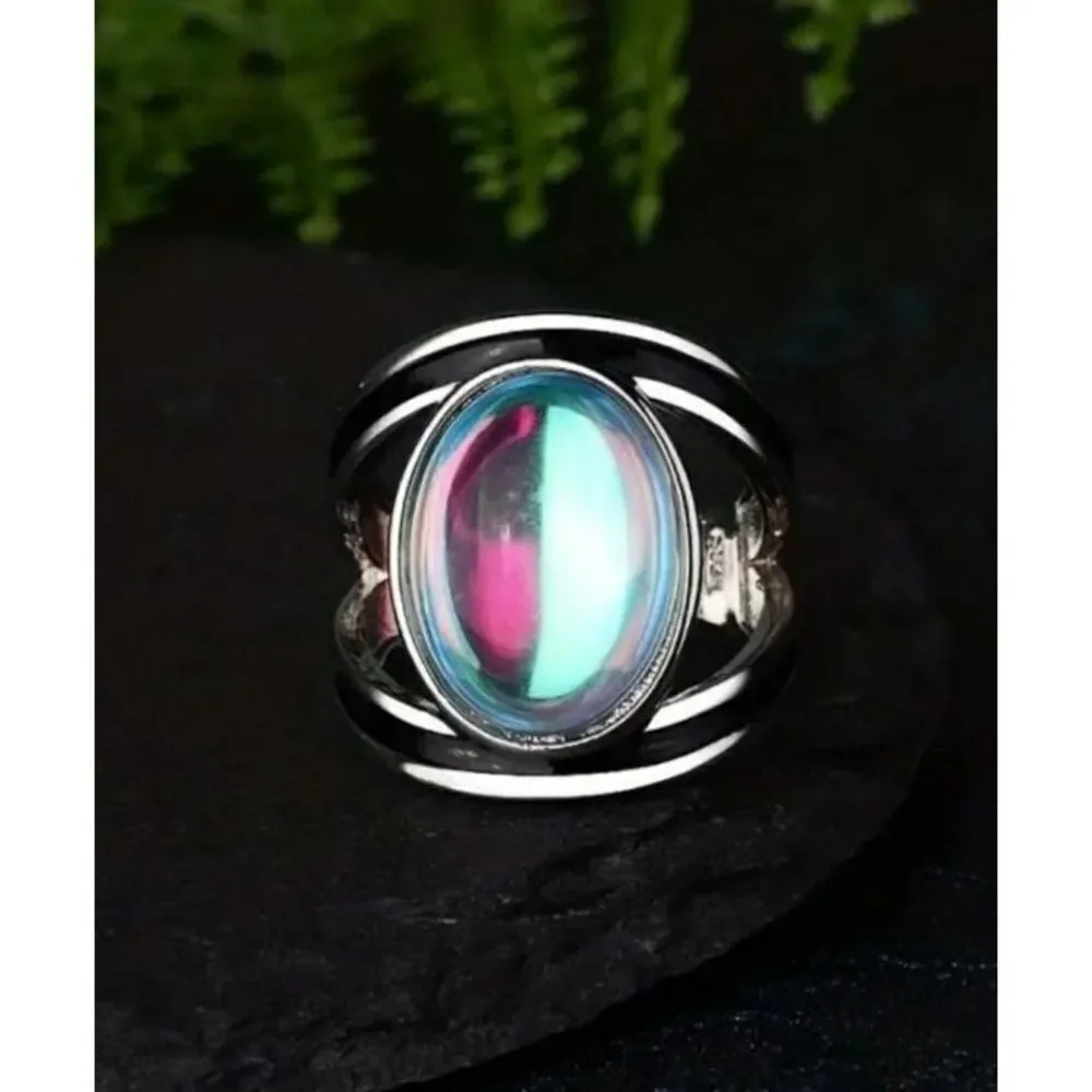 Boho unisex moonstone ring